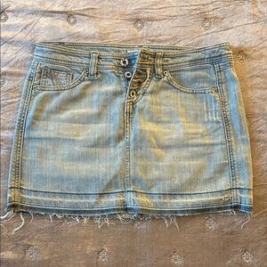 Tommy Light Blue Denim Mini Skirt